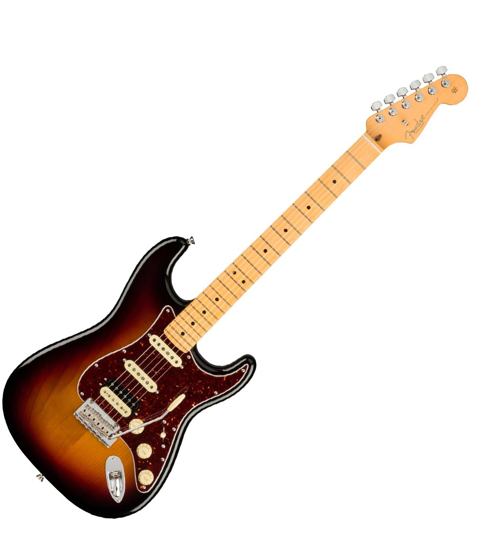 Fender AM Pro II Stratocaster HSS Electric Guitar, 6 string, Maple Fingerboard, 3 color sunburst